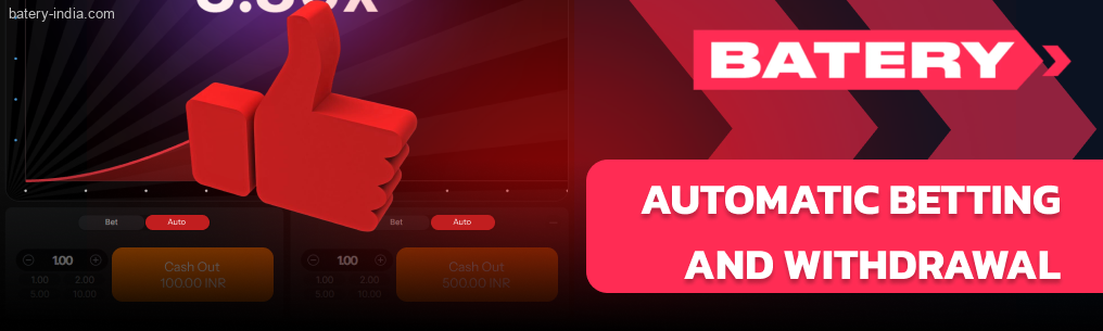 Batery Bet Aviator auto-bet and auto-cashout settings